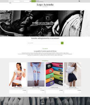 sito web modello n. 10005 per sito web per e-commerce