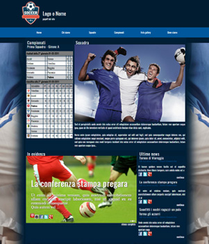 sito web modello n. 10011 per sito web per squadra di calcio