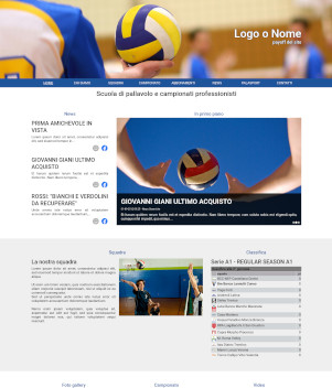 sito web modello n. 10036 per sito web per squadra di pallavolo