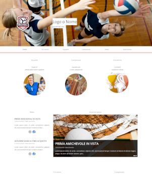 sito web modello n. 10037 per sito web per squadra di pallavolo