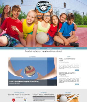 sito web modello n. 10038 per sito web per squadra di pallavolo