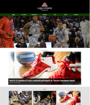 sito web modello n. 10074 per sito web per squadra di basket
